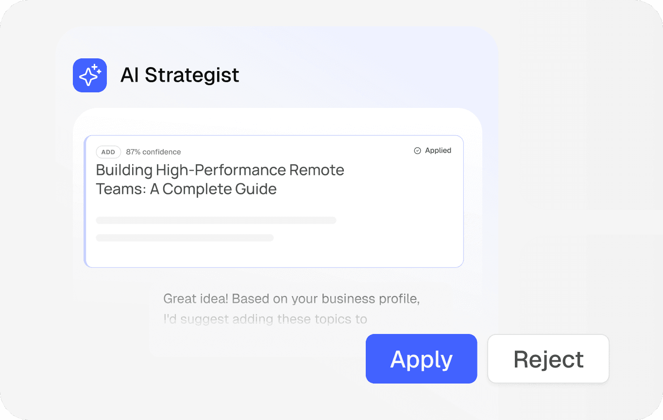Refine with the AI Strategist