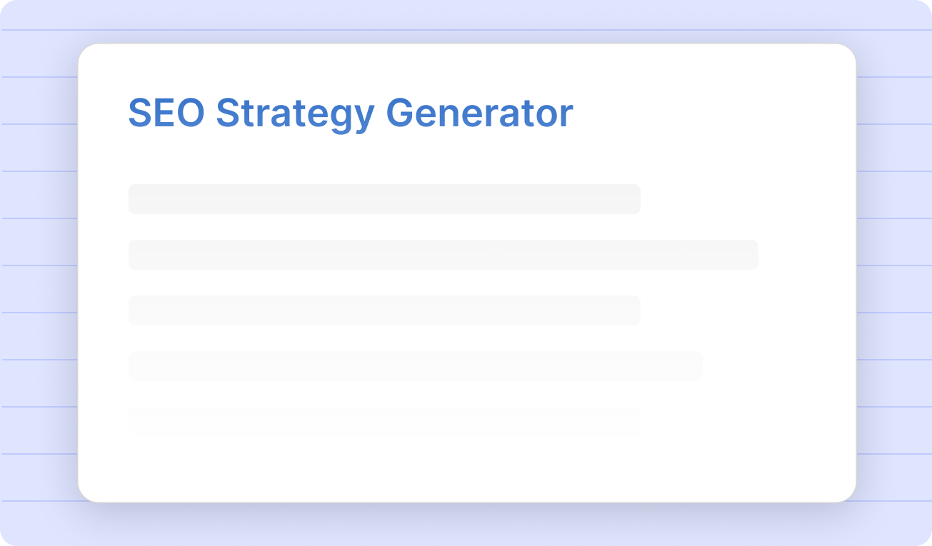 Generate briefs interface preview